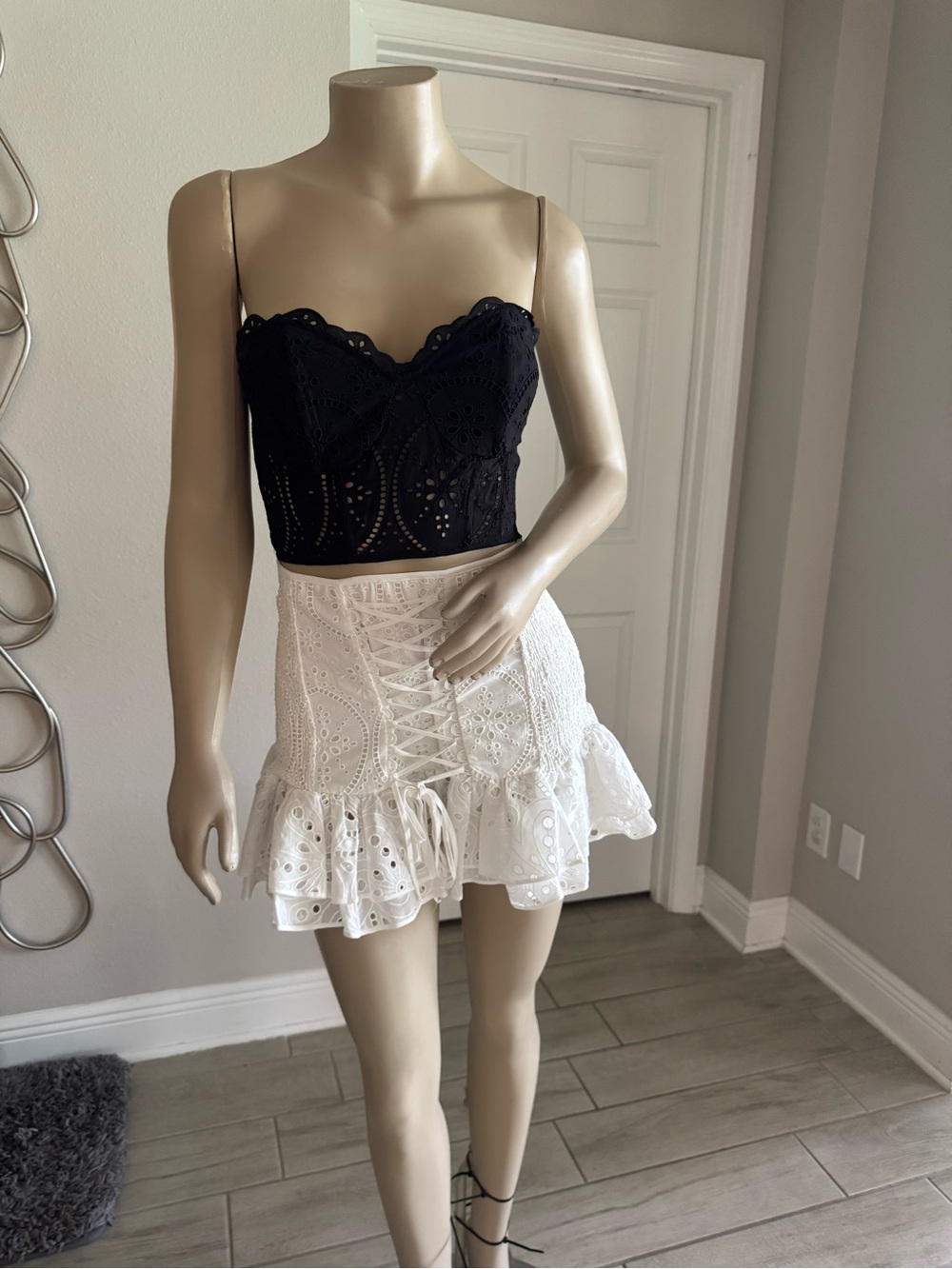 Charo Ruiz Lucrecia lace-up Skirt